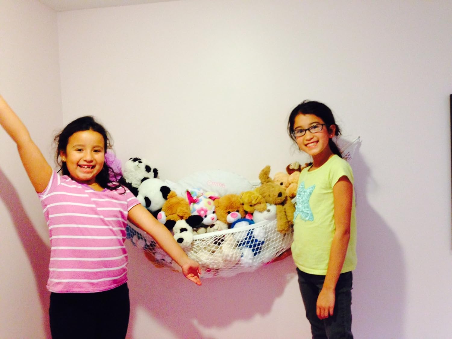 Baby Buddy Up and Away Kids Stuffed Animal Hammock Storage Organizer, Organizers and Storage for Baby Items, Display and Organize Children's Stuffed Animals, Stretches Up to 5 Feet, White, Pack of 1