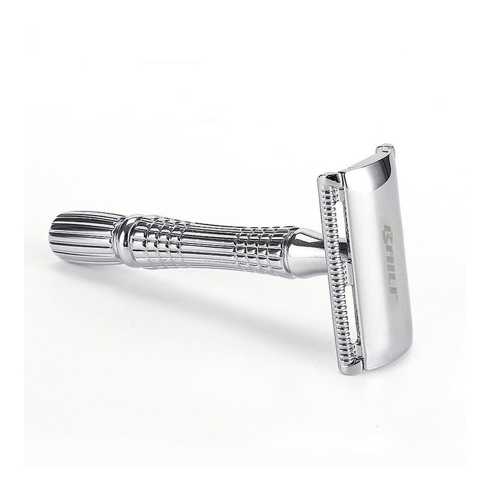 BAILI Classic Barber Double Edge Blade Shaving Safety Razor Shaver Knife Personal Beard Care Silver Color BD176