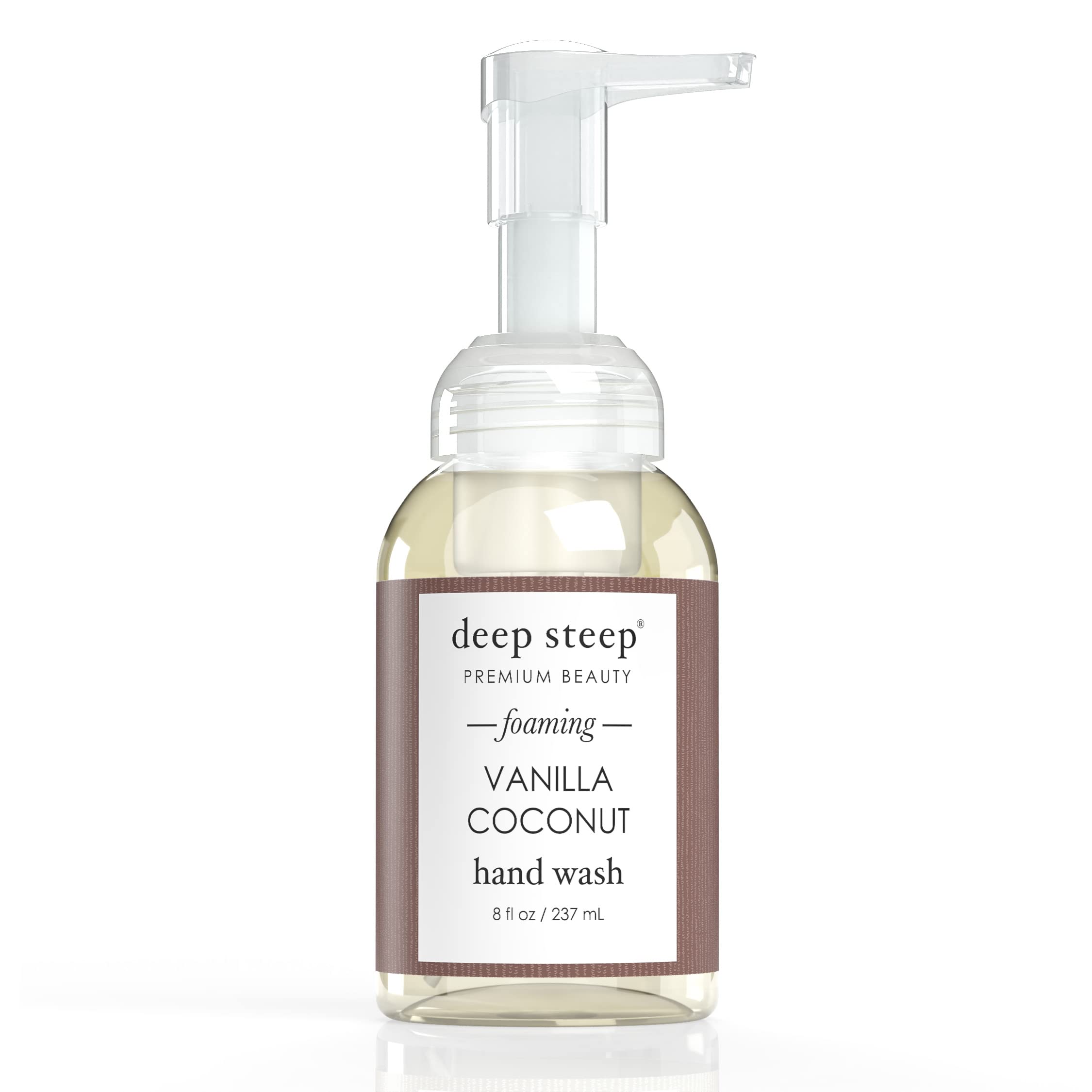 Deep Steep Foaming Hand Wash, Vanilla Coconut, 8 Ounce