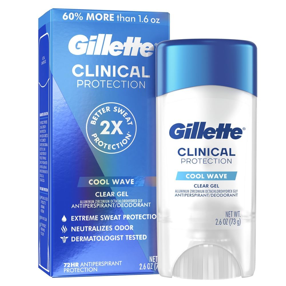 Gillette Clinical Endurance Tough Protection Clear Gel Anti-Perspirant Deodorant For Unisex, 73G