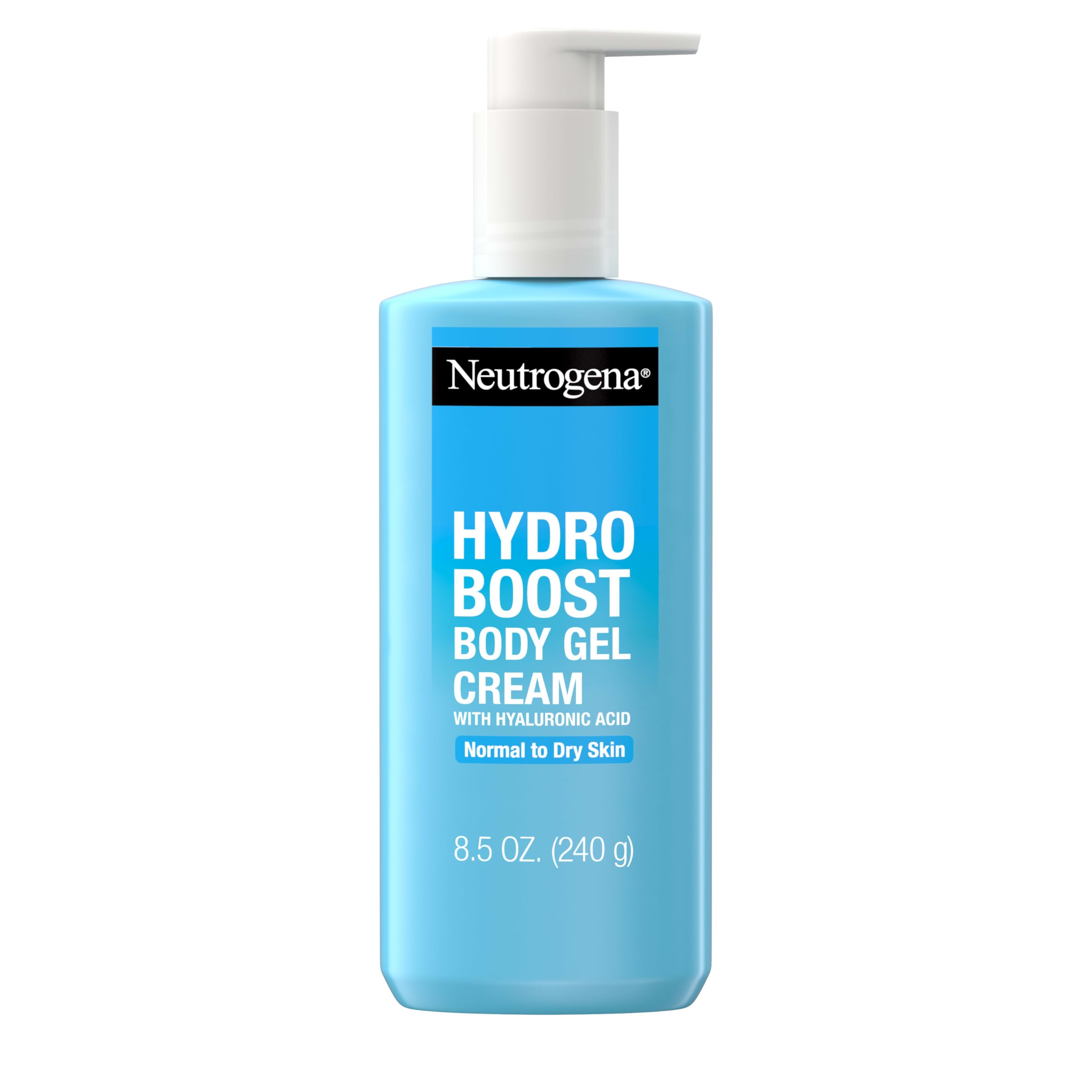 Neutrogena Hydro Boost Hydrating Body Gel Cream with Hyaluronic Acid, Instantly Quenches for Hydrated, Soft & Supple Skin, NonGreasy, Fast Absorbing Cream for Normal to Dry Skin, 8.5 oz, 12 Pack