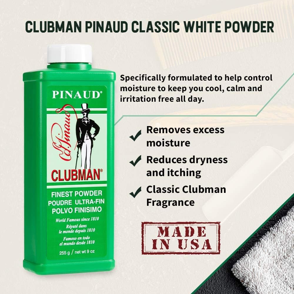 Pinaud Clubman Powder 9 oz (Pack of 2)