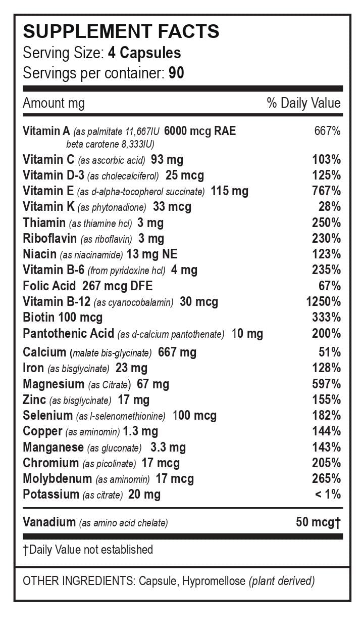 Vita4Life, Bariatric Multivitamins, Multi-Standard Formula – 360 Count
