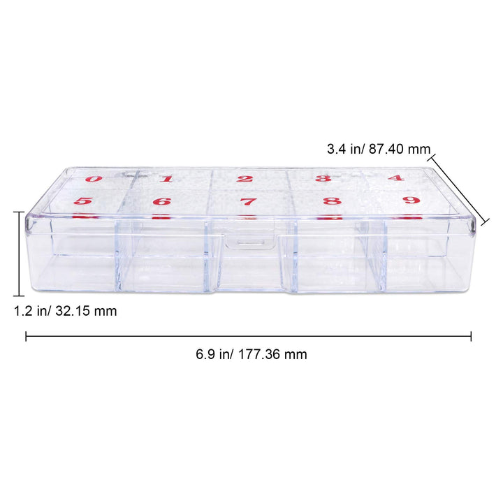 1p Empty Storage Box Case Container Compartment for Nail Art Tips Good Quality
