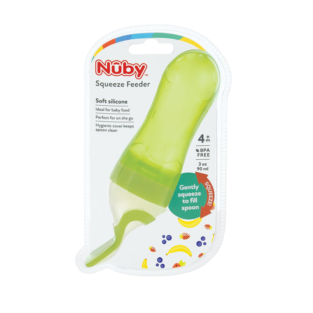 Nuby Garden Fresh Silicone Squeeze Feeder (Green)