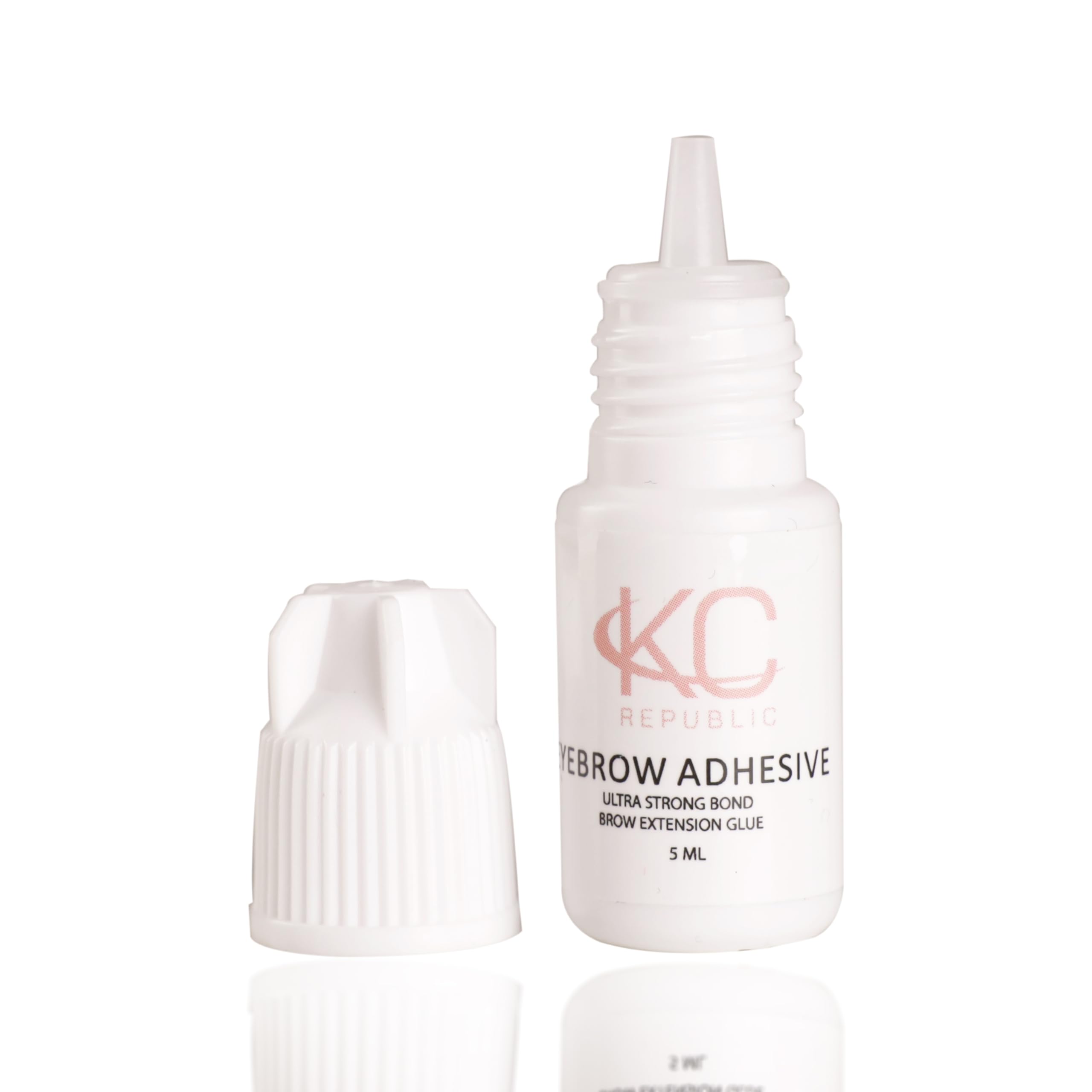 Black: Eyebrow Extensions With Eyebrow Extension Glue Clear With Mink Eyebrows In Black | Comes On Mixed Length Trays 5-8 Mm Mix By Kc Republic