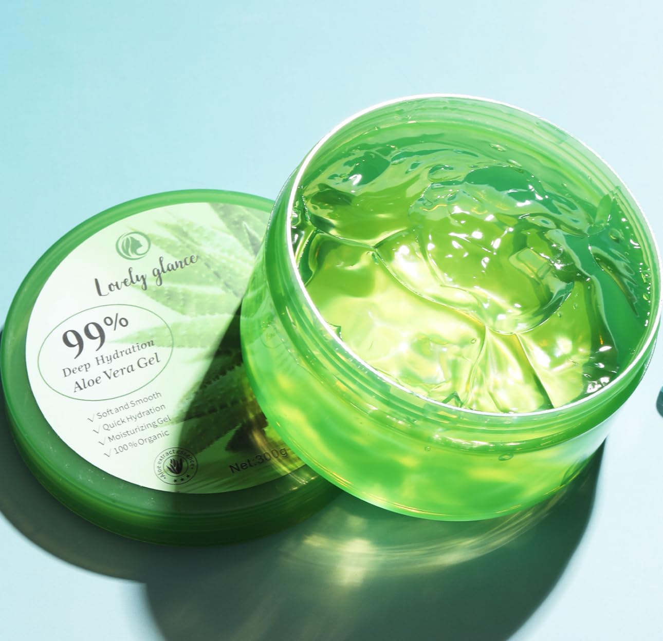 lovelyGlance 99% Deep Hydration Aloe Vera Gel