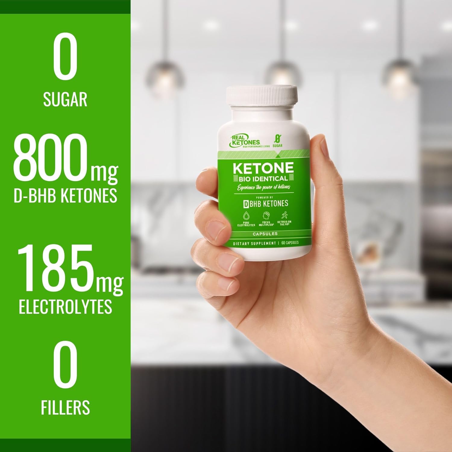 Keto BHB Salts Capsules - Sodium Calcium & Magnesium BHB Capsules with Patented goBHB Beta-Hydroxybutyrate Electrolytes - Exogenous Ketones Supplement for Enhanced Energy Focus & Rapid Ketosis