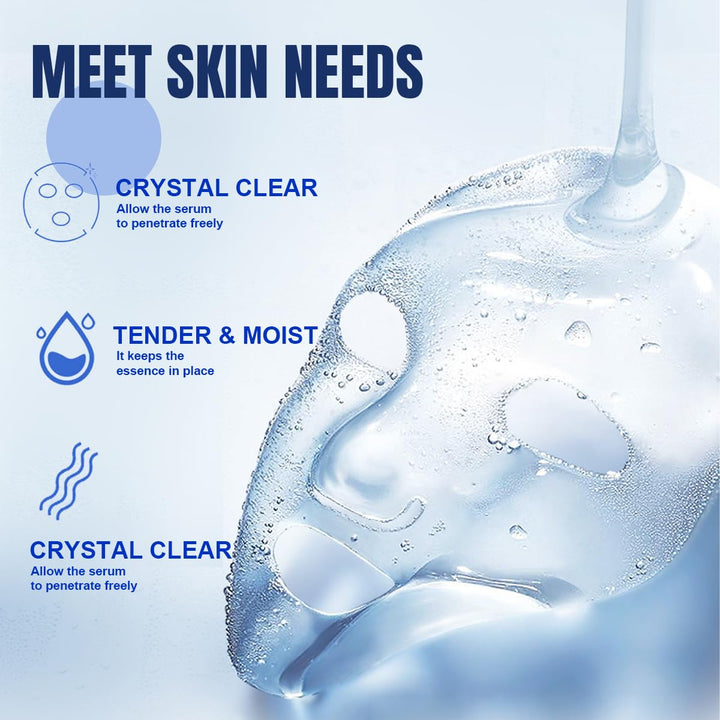Collagen Face Mask – Deep Hydration & Pore Tightening Facial Mask Set– Bio-Collagen Real Deep Overnight Mask for Women’s Skincare