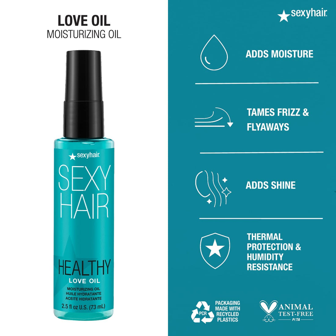 SexyHair Healthy Love Oil Moisturizing Oil, 2.5 oz.