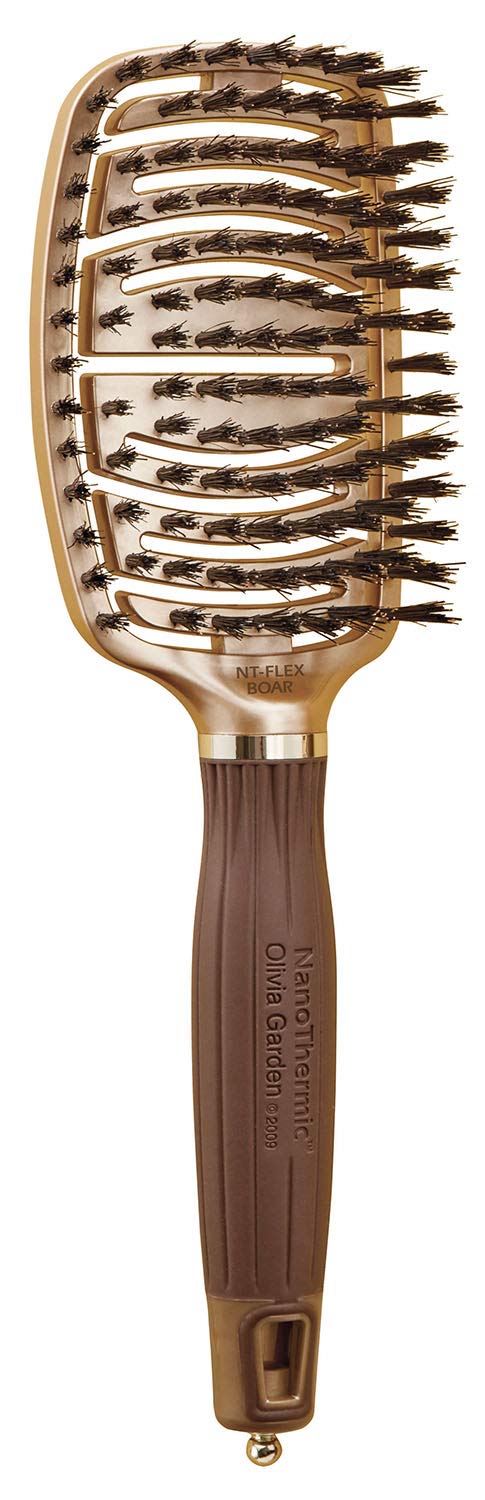 Olivia Garden NanoThermic Flex Collection, 100% Boar Bristles
