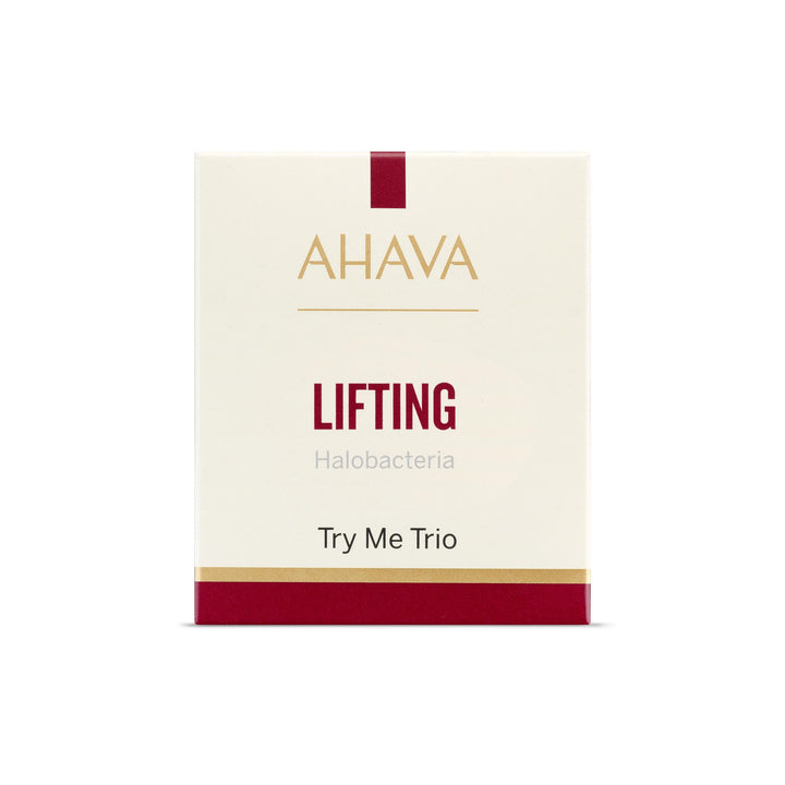 AHAVA Halobacteria Restoring Lifting Sachet Kit- Nutri-Action Cream, Serum & Mask, Anti-Aging, Lifts, Firms & Smoothers mature skin, restores elasticity, with Osmoter & Hamamelis | 3ml