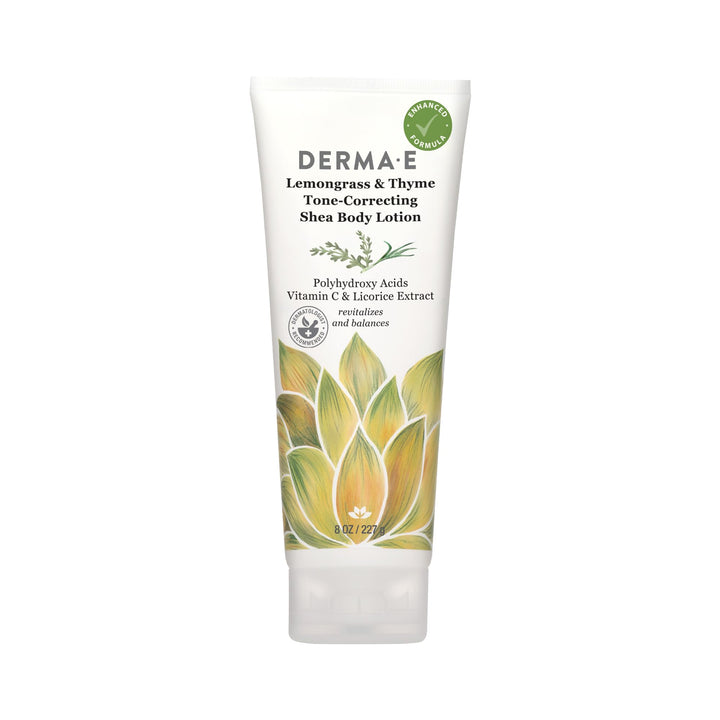 Derma-e Lemongrass & Thyme Restoring Shea Body Lotion, 8 Ounce