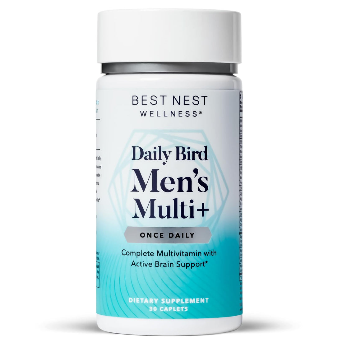 Best Nest Wellness Men's Multi Plus - Daily Multivitamin for Brain & Energy Health Support - Daily Multivitamin for Men - Probiotics & Digestive Enzyme Formula - 30 Caplets