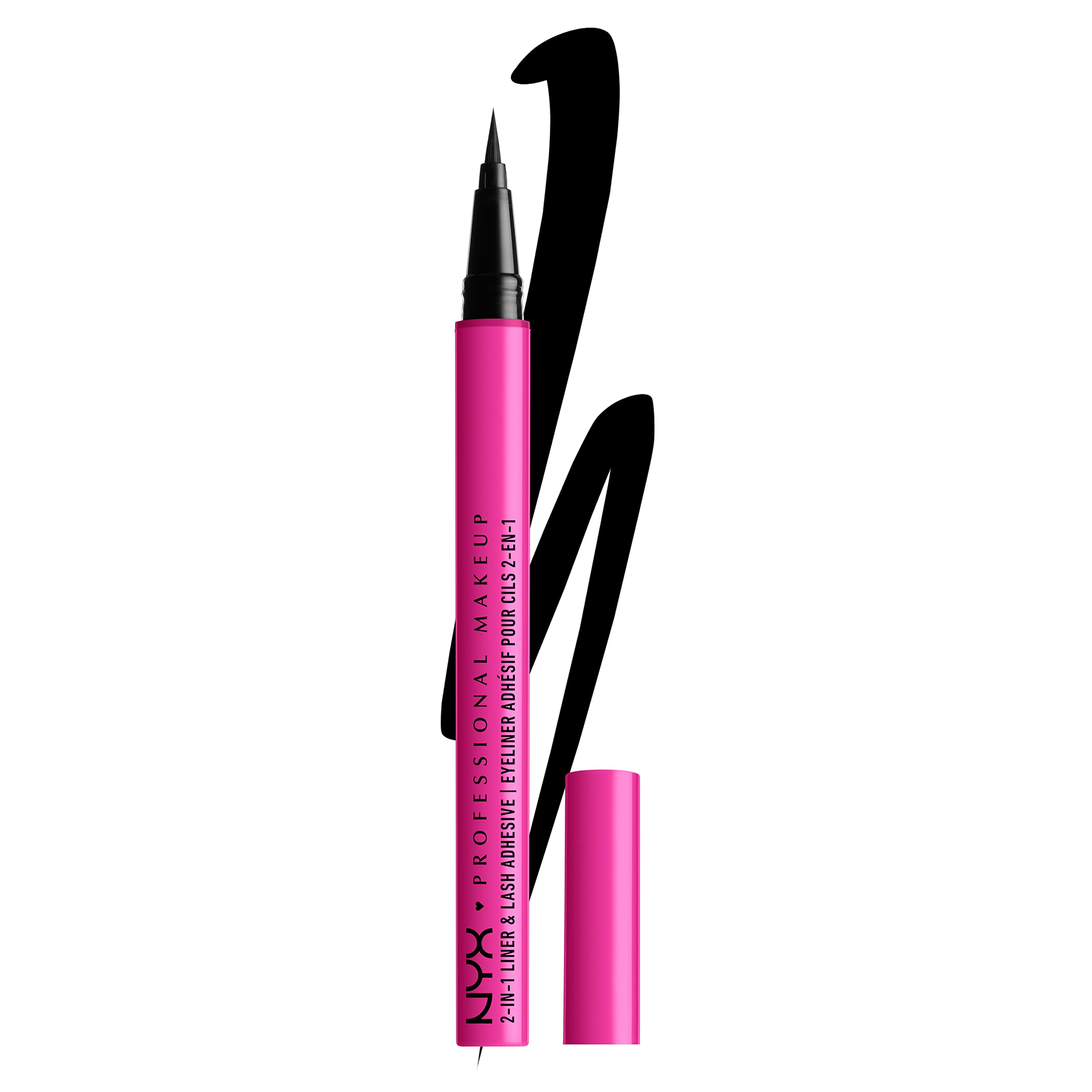 NYX PROFESSIONAL MAKEUP Jumbo Lash! 2-In-1 Eyeliner & Lash Adhesive - Baddest Black