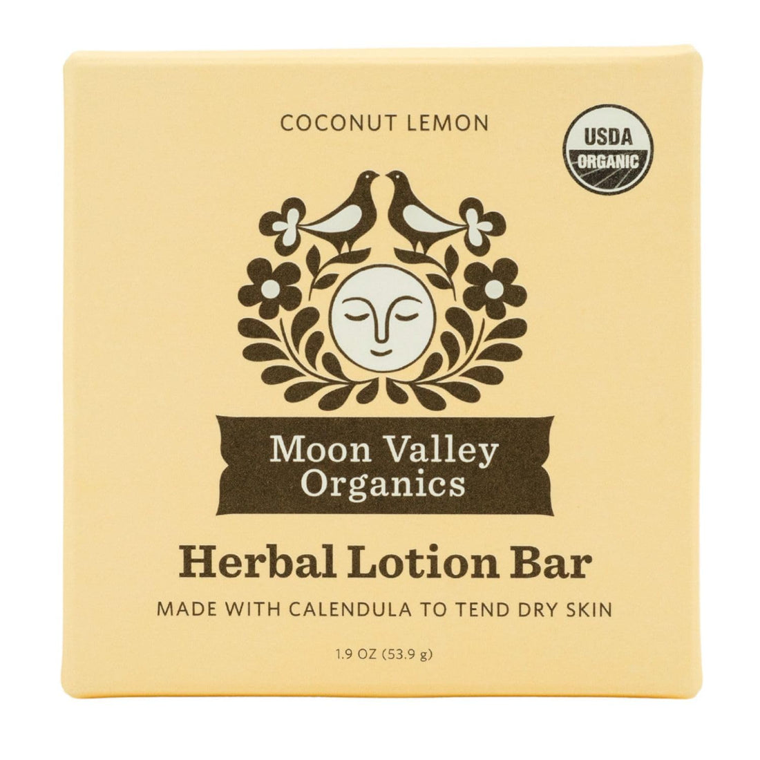 Moon Melt Lotion Bar-Coconut Lemon by Moon Valley Organics