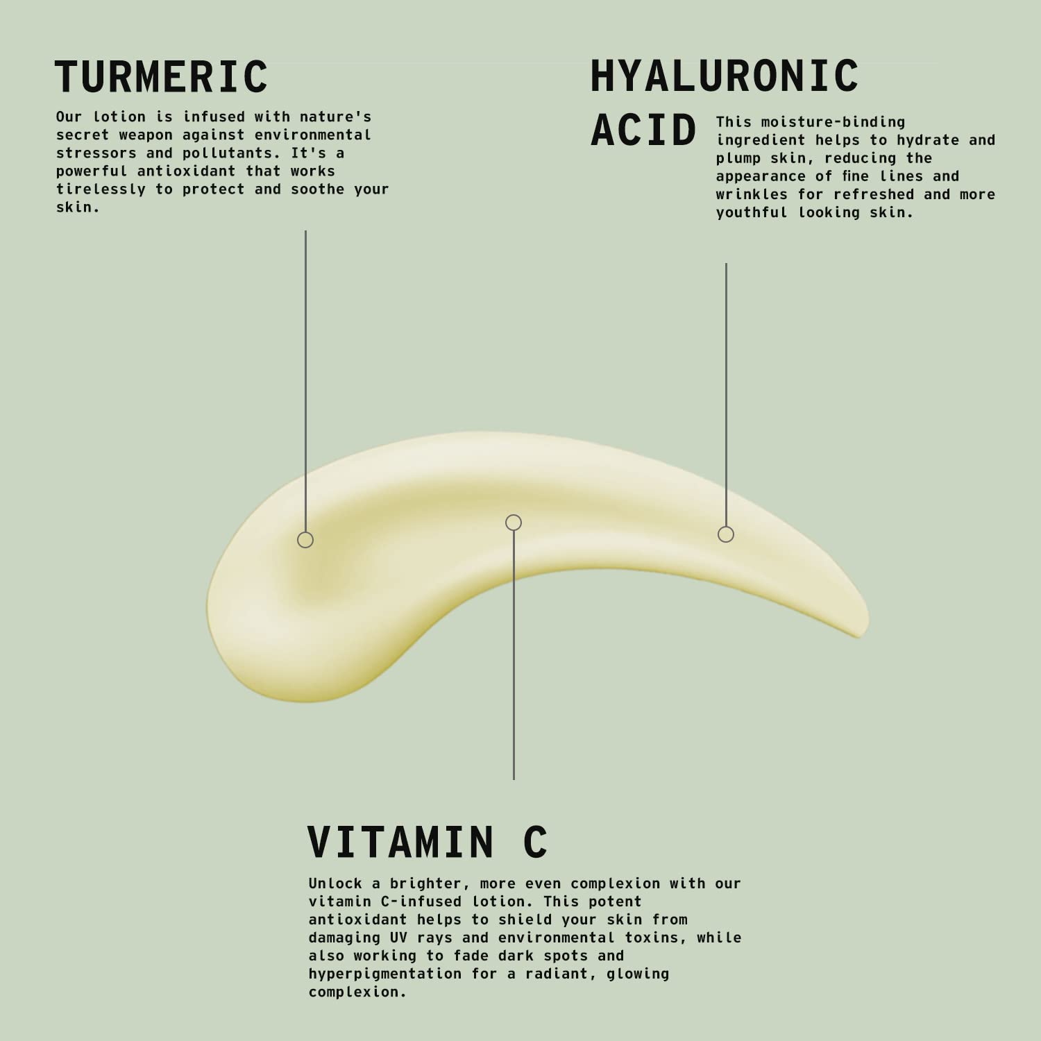 Motor City Organics' Turmeric Lemon Body Lotion – Hydrating & Firming Moisturizer. Fast-Absorbing, Non-Greasy & Clean Scent. Made with Turmeric, Vitamin C & Hyaluronic Acid – 10.15 Oz Bottle