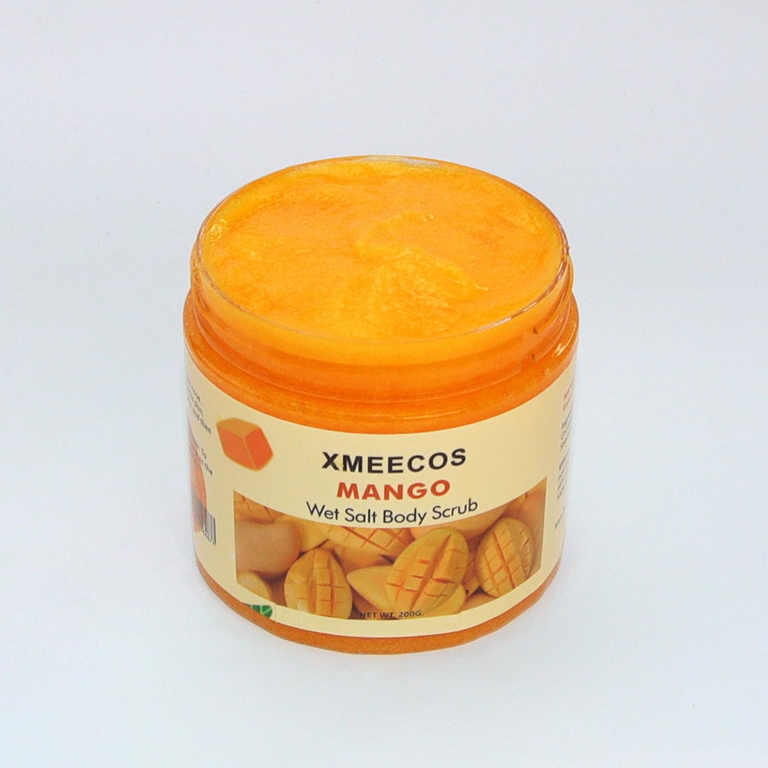 XMEECOS Mango Wet Salt Body Scrub |Cruelty Free| Skin Cleanser for Crack skin |Skin Smoother| Exfoliating| Vegan (Mango)