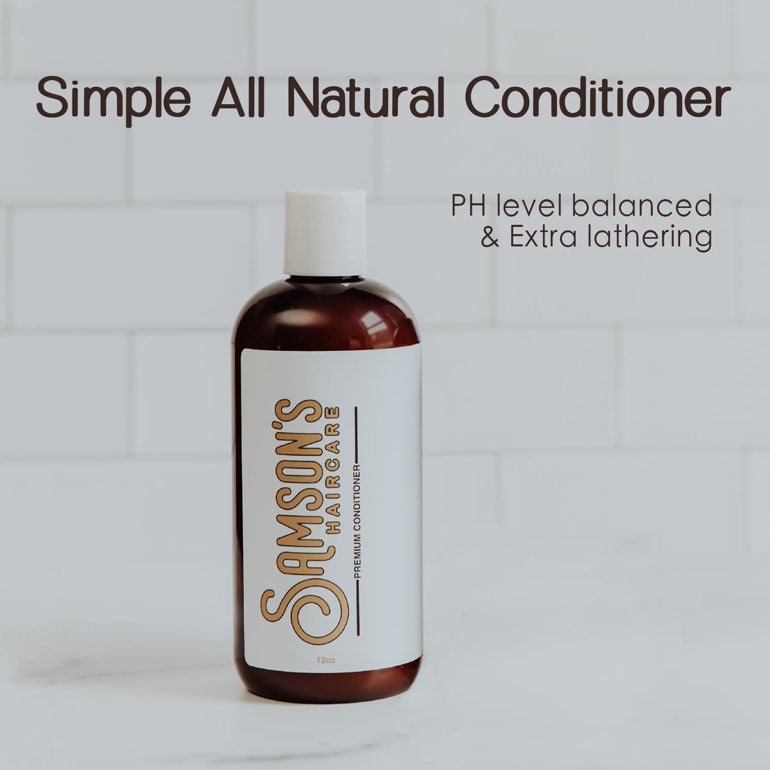 SAMSON'S HAIRCARE Daily Nourishing Conditioner, Paraben & Silicon-FREE Safe Ingredients, For Daily Use, Skin and color safe PH level, 12 oz.