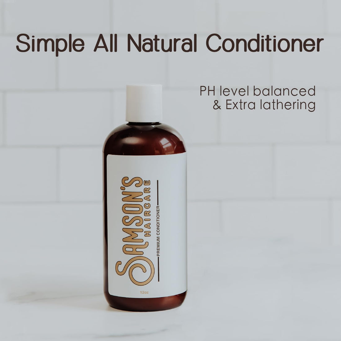 SAMSON'S HAIRCARE Daily Nourishing Conditioner, Paraben & Silicon-FREE Safe Ingredients, For Daily Use, Skin and color safe PH level, 12 oz.