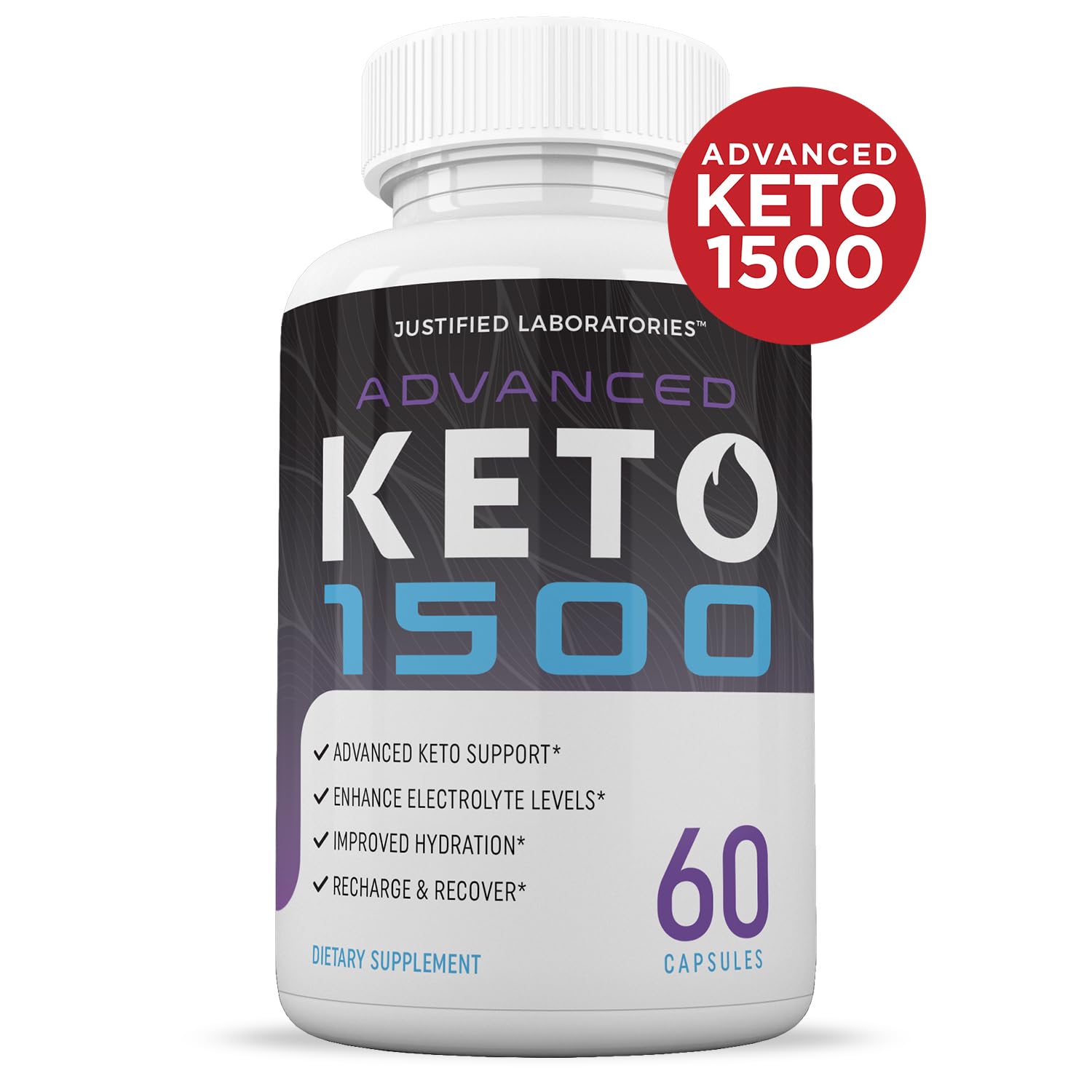 Advanced Keto 1500 Keto Pills 1275MG New & Improved Formula Contains Apple Cider Vinegar Extra Virgin Olive Oil Powder Green Tea Leaf 60 Capsules