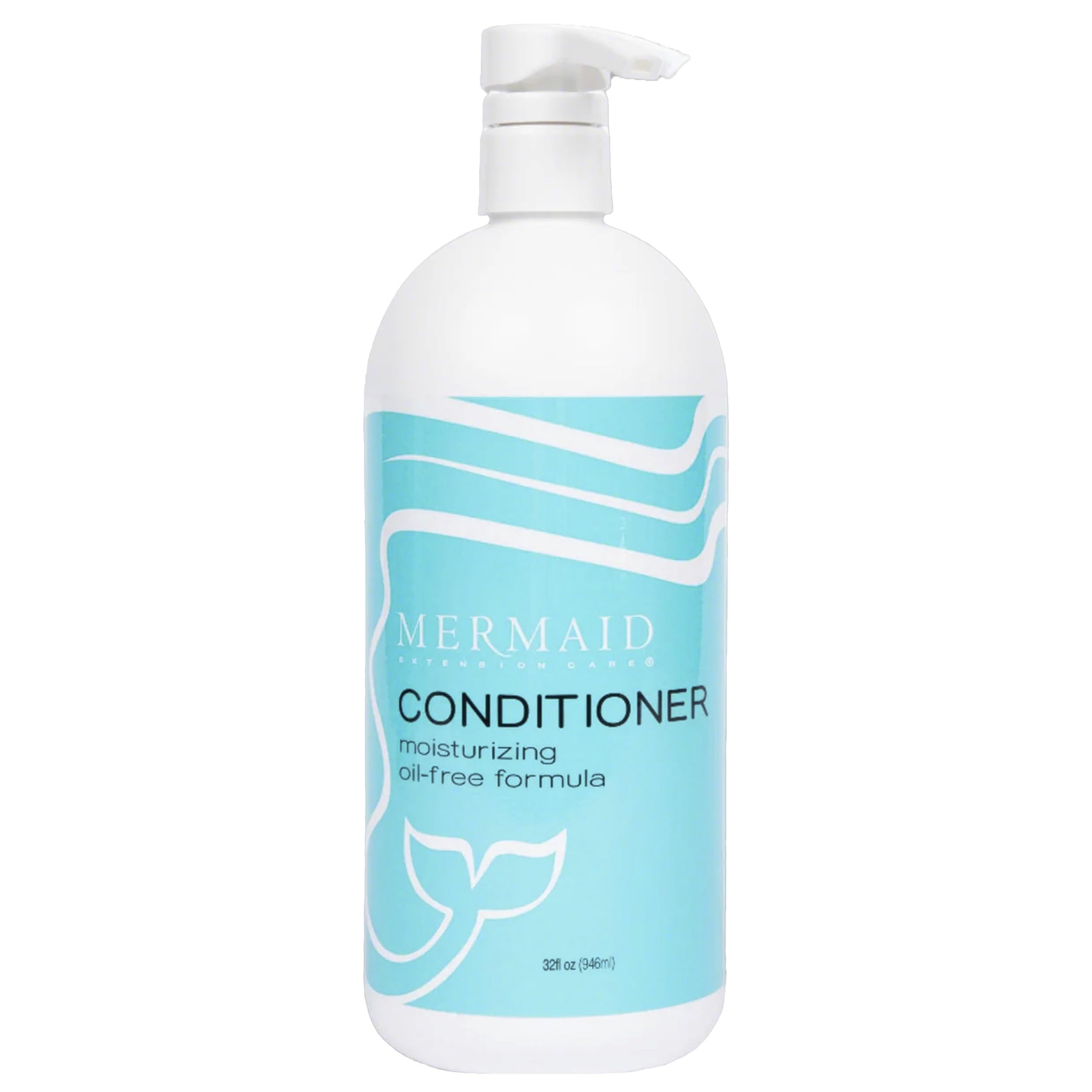 Mermaid Extension Care Conditioner, Moisturizing, Oil-Free Daily Formula for Hair Extensions, 32 fl oz