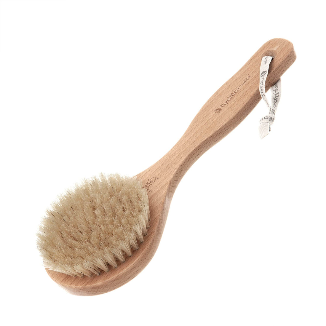 Hydrea London Classic Short Handled Body Brush With Natural Bristle WBH3