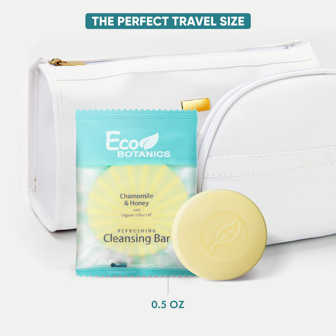 Eco Botanics Travel-Size Hotel Cleansing Bar Soap 0.5 oz (Case of 100)