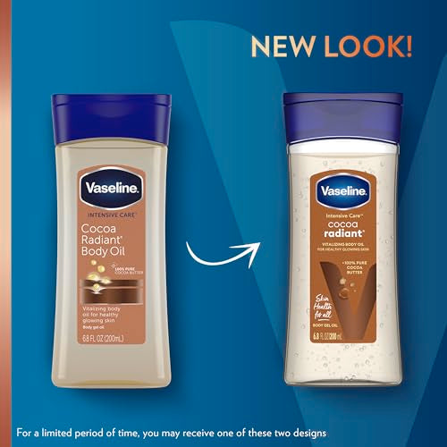 Vaseline Intensive Care Body Gel Oil, Cocoa Radiant, 6.8 oz