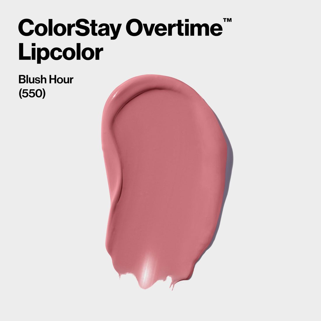 Revlon ColorStay Overtime Lipcolor, Dual Ended Longwearing Liquid Lipstick with Clear Lip Gloss, with Vitamin E in Plum / Berry, Blush Hour (550), 0.07 oz