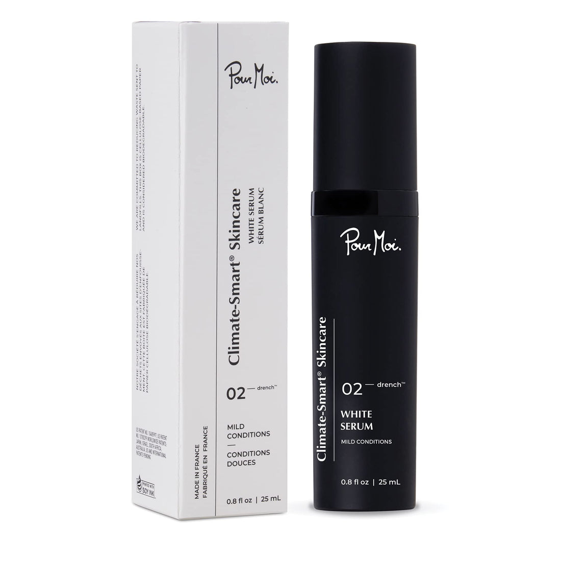 Pour Moi White Serum | Hydrating, Brightening, Anti-Aging Serum for Oily Skin feat. Retinol & Squalane for Balancing Skin