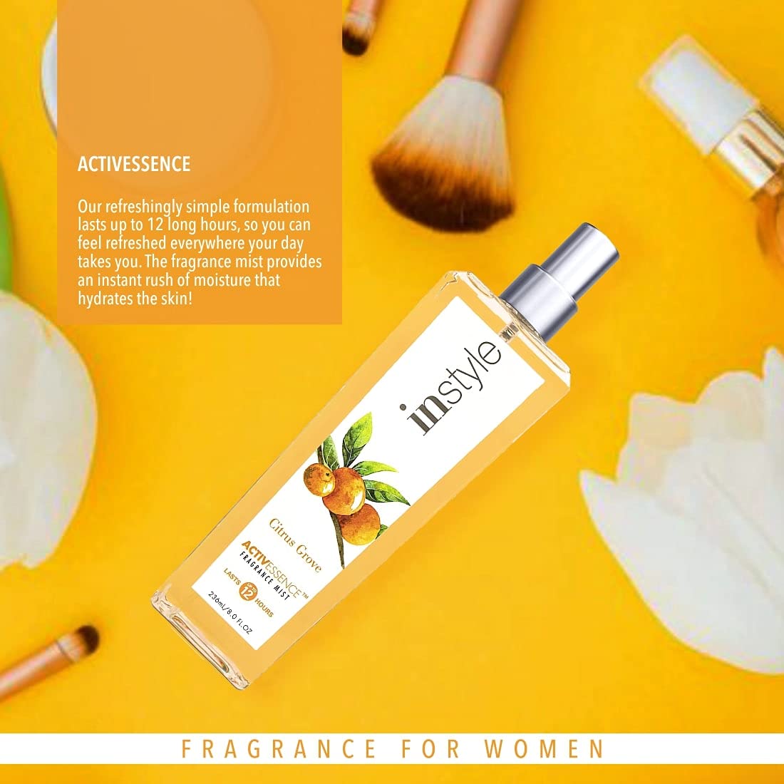 Instyle Activessence Body Spray, Citrus Grove, 8 Fluid Ounce