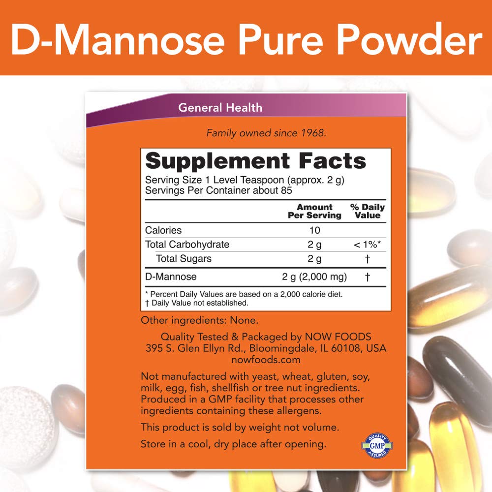 D-Mannose 100% pure powder/6 oz
