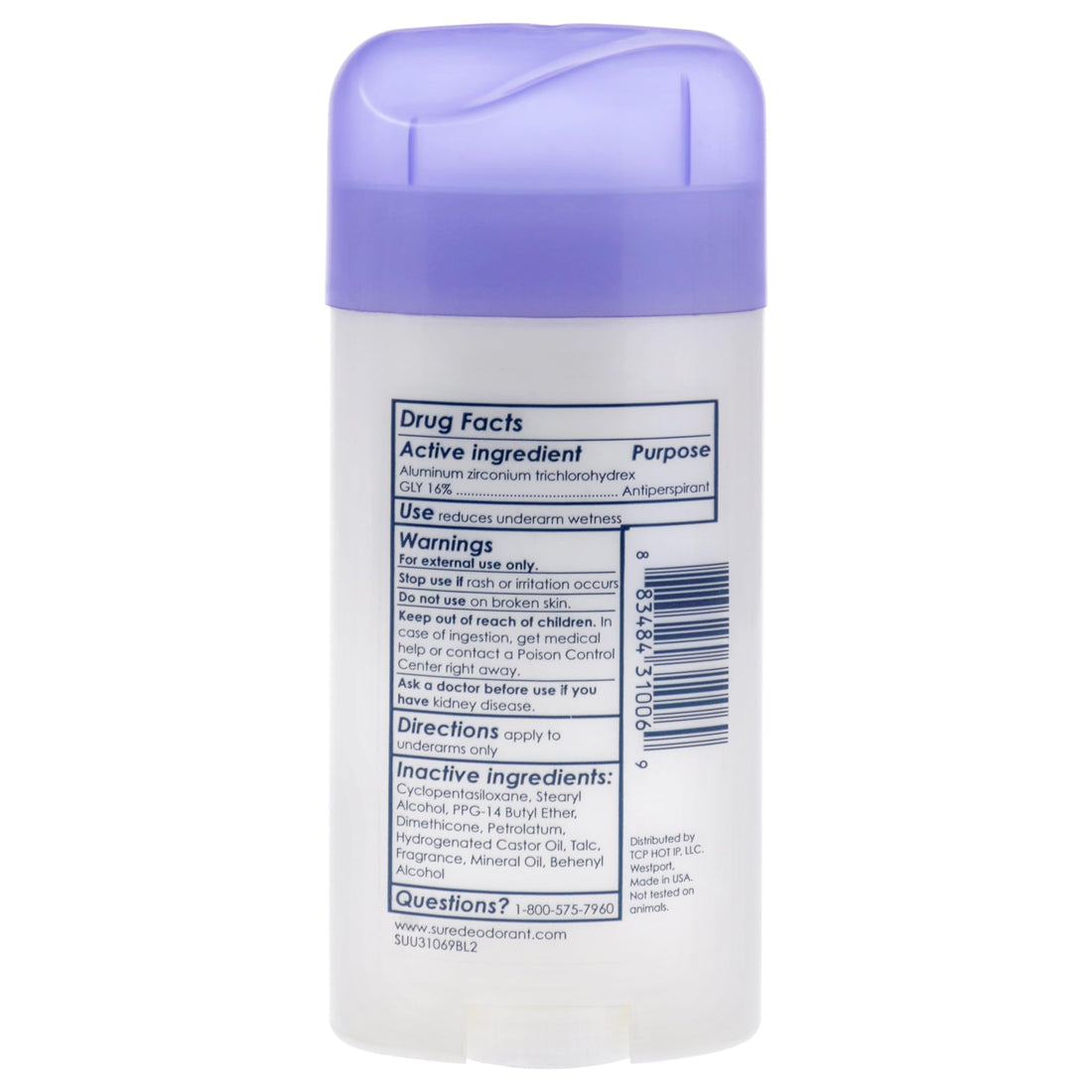 Fresh/Cool, 2.6 Ounce (Pack of 6) : Sure Women's Invisible Solid Deodorant, Fresh/Cool, 2.6 Ounce (Pack of 6)