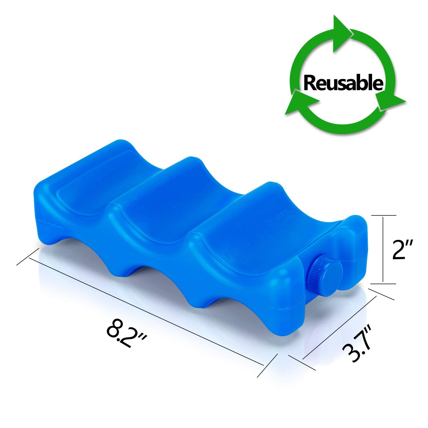 Teamoy Breastmilk Ice Pack (Pack of 2), Bottle Ice Packs for Breastmilk Storage and Breastfeeding Working Mom, Large