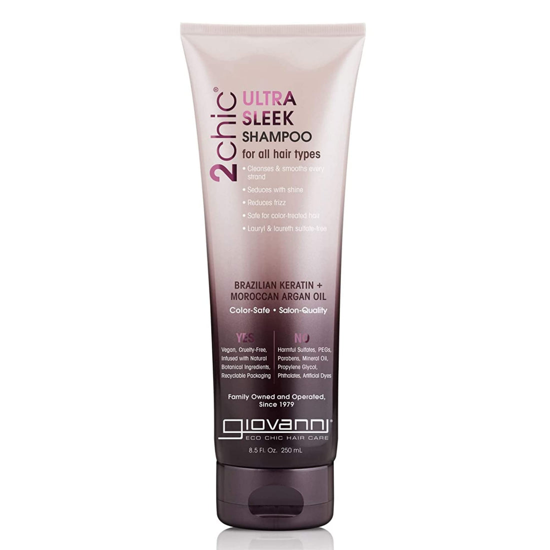 Giovanni Organic Keratin & Argan Oil Shampoo, Pack of 1, 250ml