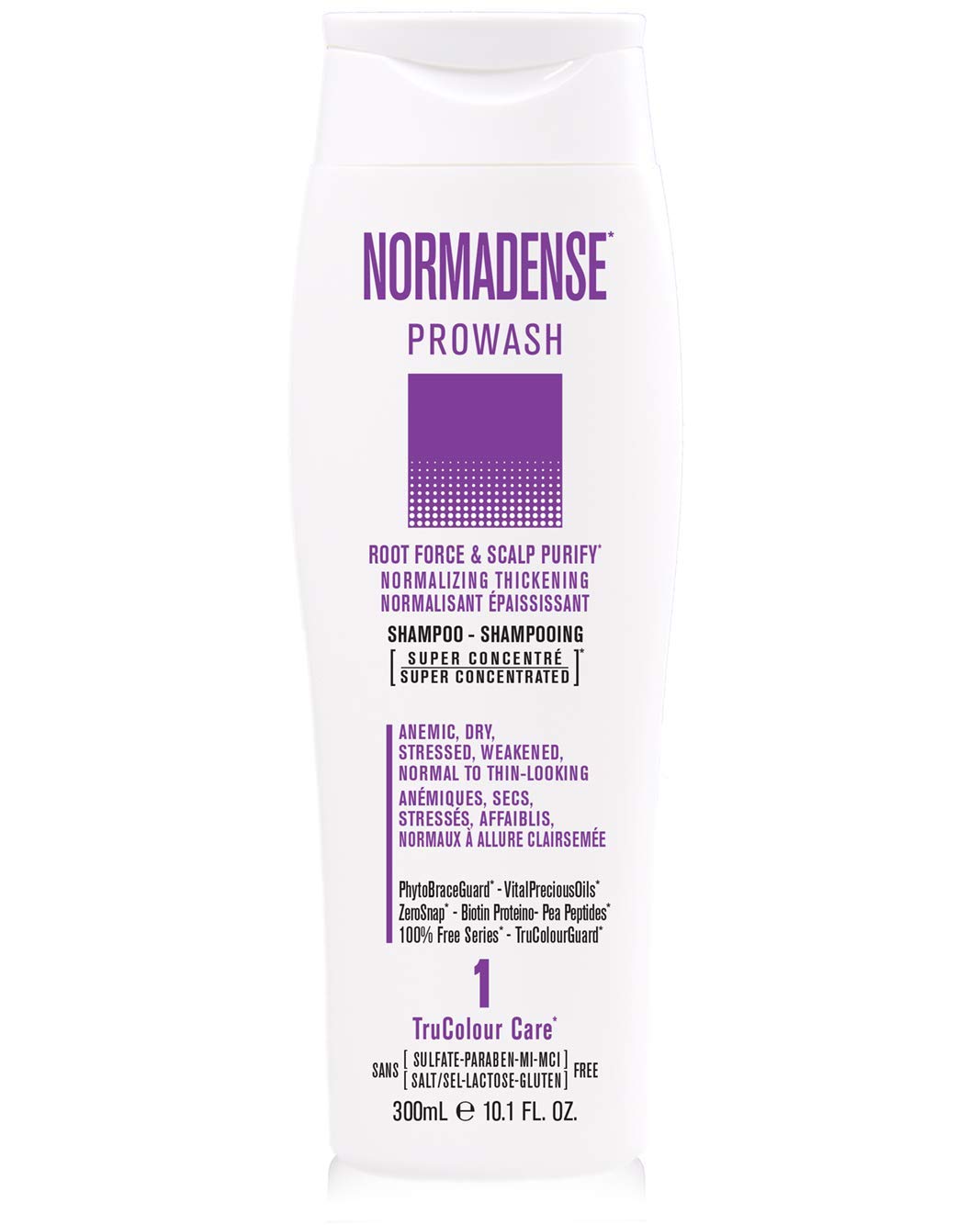 NORMADENSE 1 Vegan Biotin Shampoo, Normalizing, Thickening, Strengthening Shampoo for Thin-Looking Hair with Argan Oil, Ceramides, Niacinamide and Biotin