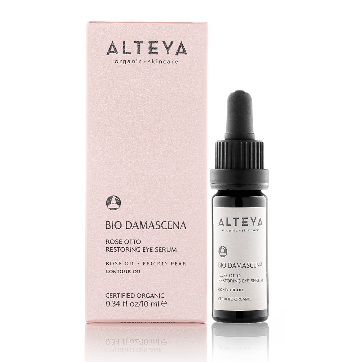 Alteya Organics Eye Serum USDA Certified Organic Skin Care 1.7 Fl Oz/50 mL Bio Damascena Award-Winning Eye Treatment with Organic Bulgarian Rose Oil Rejuvenating, Revitalizing and Clarifying