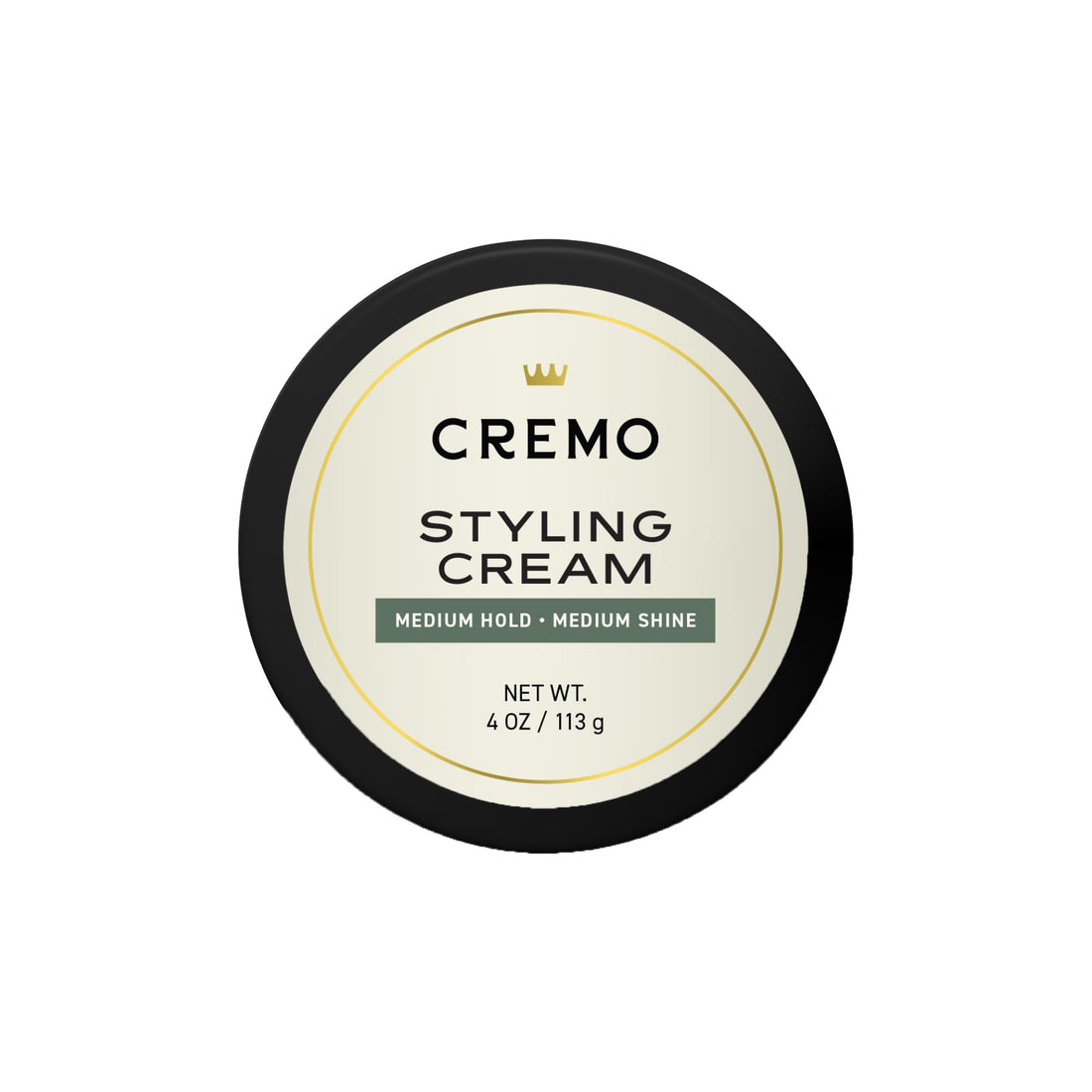Cremo Barber Grade Hair Styling Cream, Medium Hold, Medium Shine, 4 Ounce
