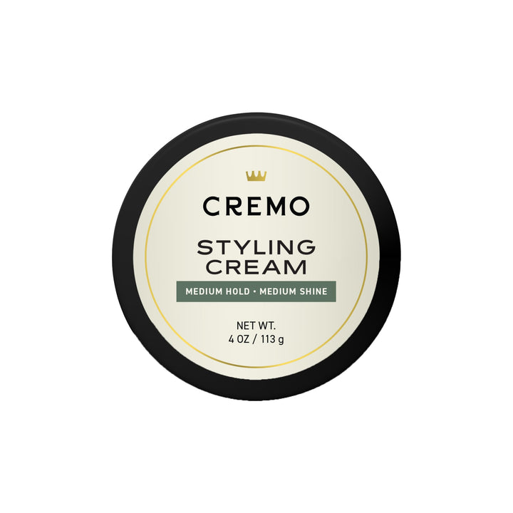 Cremo Barber Grade Hair Styling Cream, Medium Hold, Medium Shine, 4 Ounce