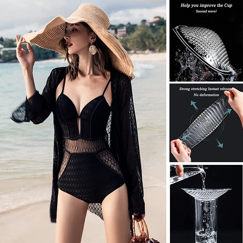 Uniquely Thickening Breathable Silicone Breast Enhancers Perforated Bra Insert Pad Swimwear Push up Booster Pads