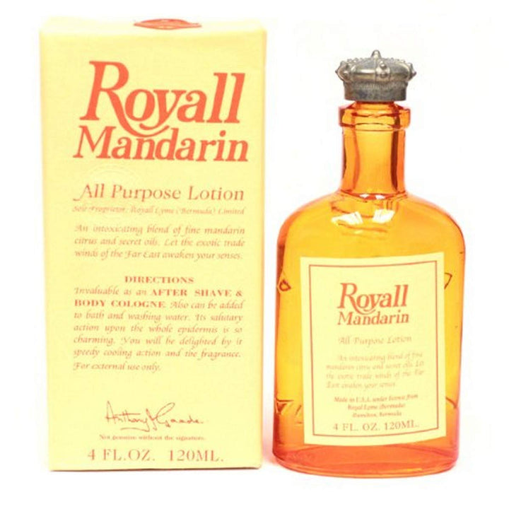 Royall Mandarin Orange For Men. Aftershave Lotion Cologne 8 Ounces