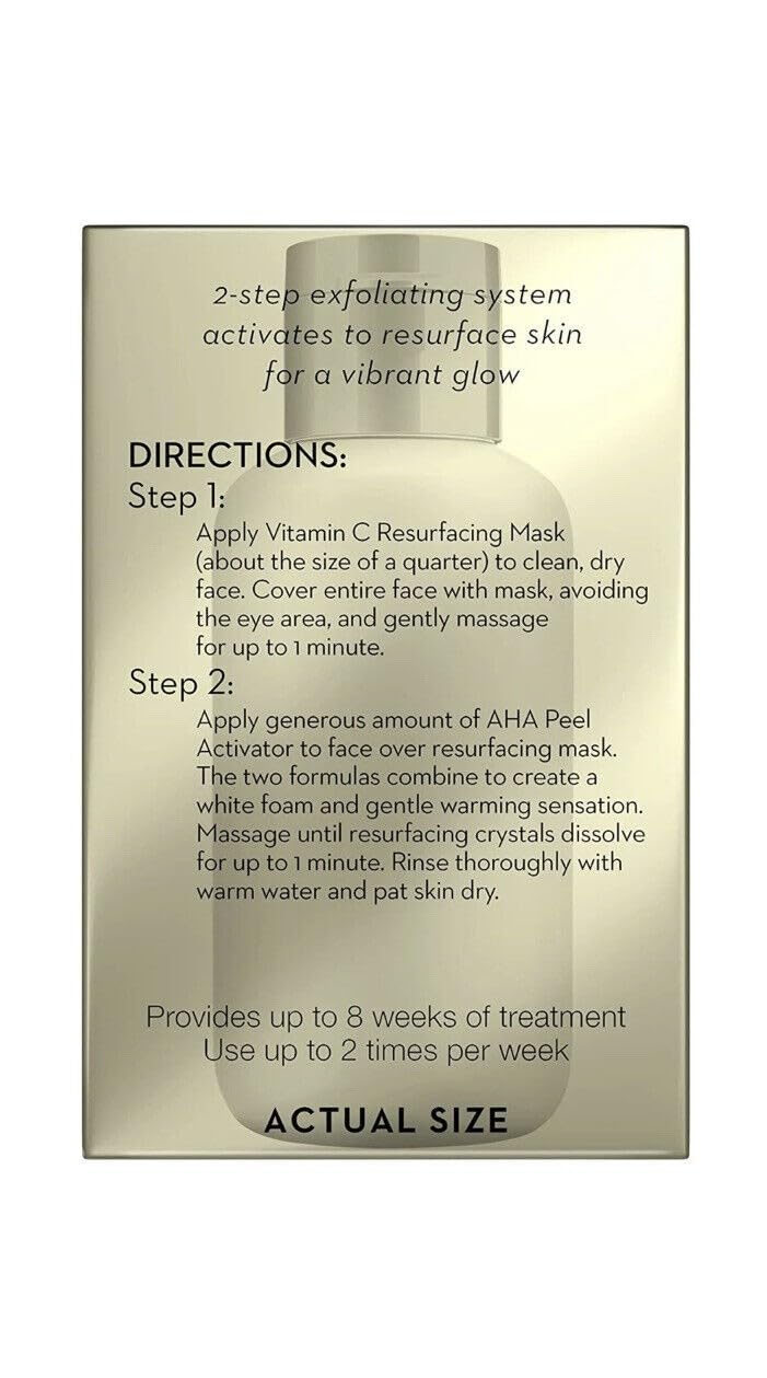 Olay Vitamin C Face Mask Kit, Exfoliator Kit with Mask, Silica, & Exfoliating Aha Peel 4.2 Fl Oz