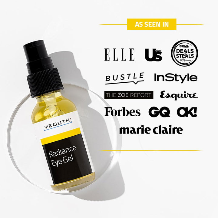 Best Anti Aging Eye Gel for Winkles, Dark Circles, Puffiness & Bags with Hyaluronic Acid and Tripeptide - 100% Money Back Guarantee