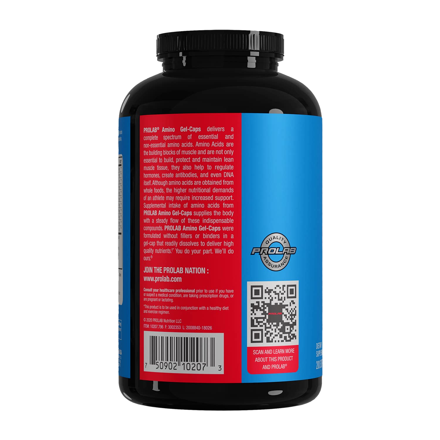 PROLAB Amino GEL-CAPS, 200-Count