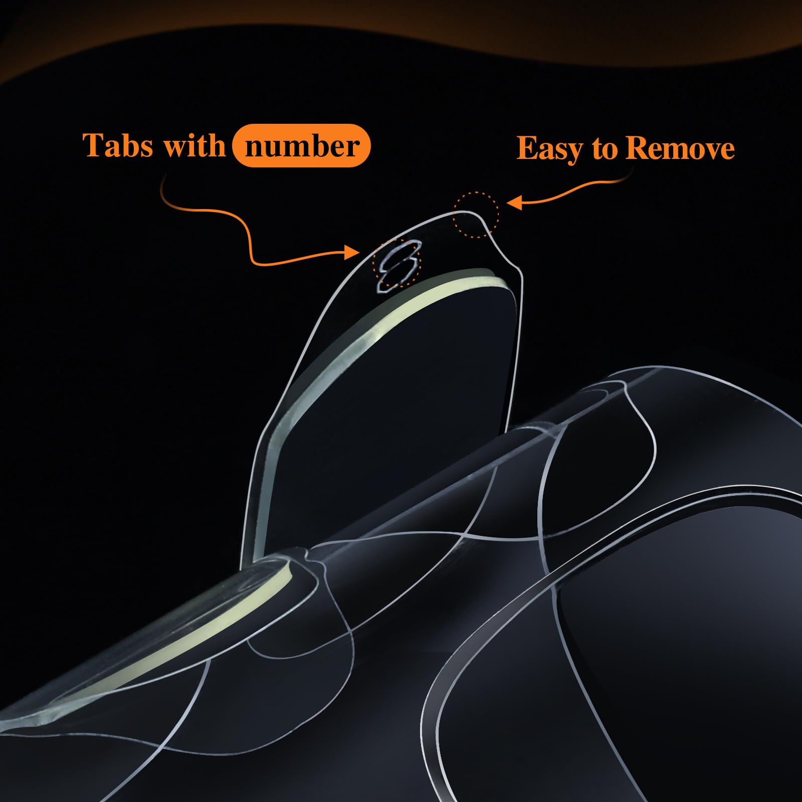 Teenitor 900pcs Nail Adhesive Tabs, 15 Sizes of Press on Nail Sticky Tabs, Nail Stickers for Press on Nails, Nail Tabs Nail Glue Stickers, 60 Sheets