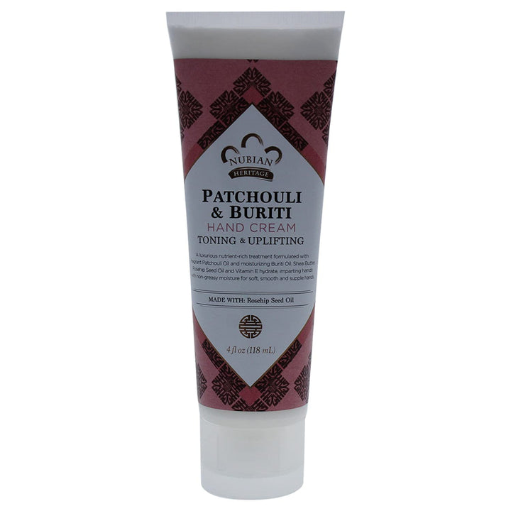 Nubian Heritage Patchouli & Buriti Hand Cream, 4 Ounce