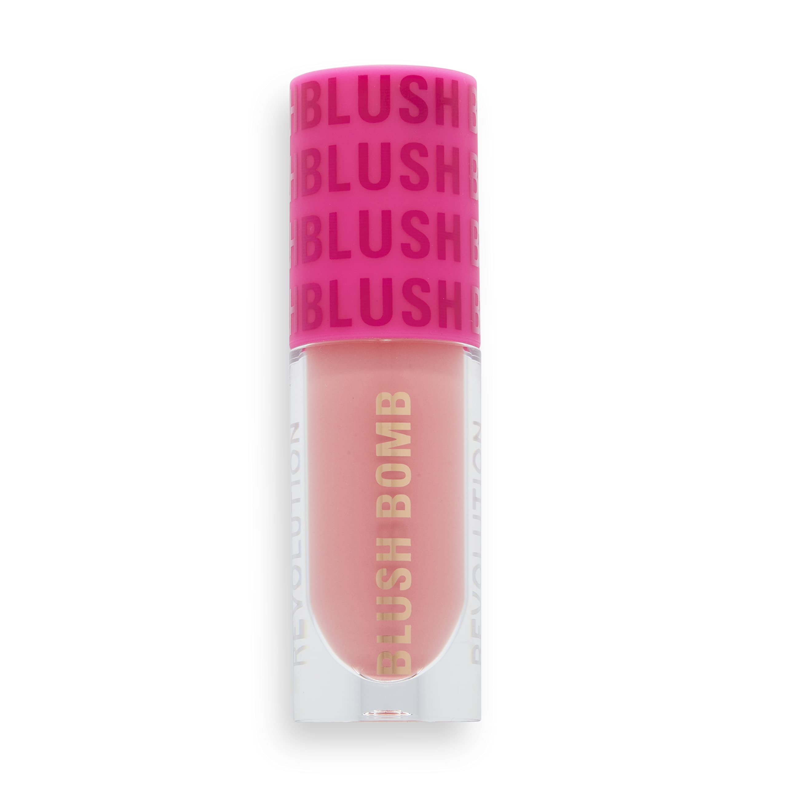 Revolution Beauty, Blush Bomb Cream Blusher, Lightweight Makeup & Creamy Formula for a Dewy Finish, Enriched with Vitamin E, Dolly Rose, 0.15 Fl. Oz.