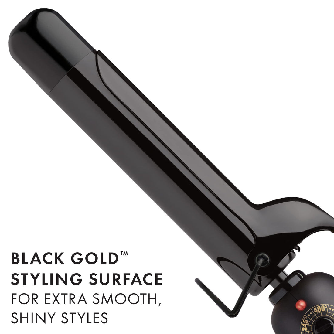 Hot Tools Professional Black Gold Curling Iron/ Wand for Long Lasting Curls, 1 Ã‚¼ Inches