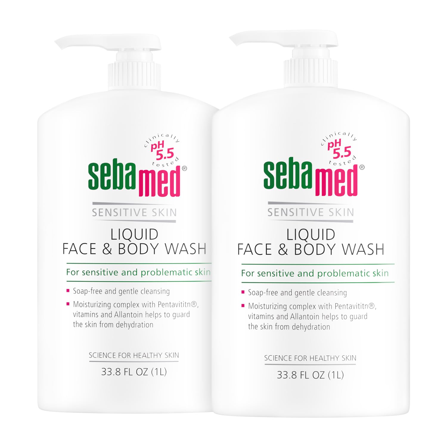 Sebamed Paraben-Free Liquid Face & Body Wash 33.8 Ounce (Pack Of 2)